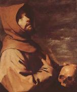 Francisco de Zurbaran The Ecstacy of St Francis (mk08) Spain oil painting artist